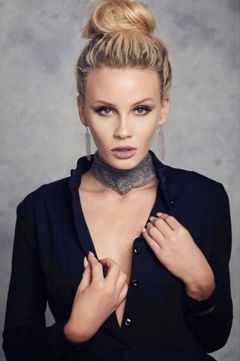Liv Jaeger photographed by Alain Mitchel
Photographer: Alain Mitchel
Model: Liv Jaeger
Stylist: Madison Dixon
Hair and Make up Artist: Nikki Nouvelle
Dress: Oroceo Castro
Showroom: Now Showroom
Steel lace choker, stand out choker, scarf, necktie, necklace, elegance earrings: Cecilia's STEEL