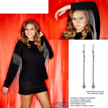 Lela B at Beyond the Spotlights by Mario Barberio, styled by Madison Dixon wearing Cecilia's Steel earrings
