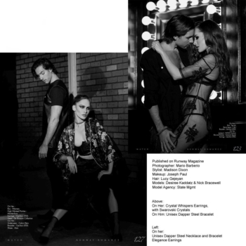 Runway Magazine Editorial by Mario Barberio styled by Madison Dixon wearing Cecilia's Steel jewelry